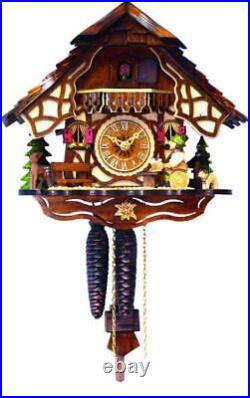 Alexander Taron 4162 9.5 x 10.5 x 6.5 in. Engstler Weight-Driven Cuckoo Clock