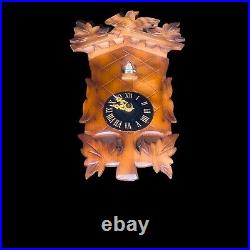 Antique Wooden Black Forest Cuckoo Clock For Spare Parts Or Repair Only