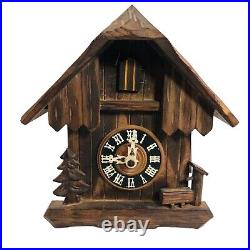 Anton Schneider Cuckoo Clock Chalet Style 1 Day West Germany No Weights Tested