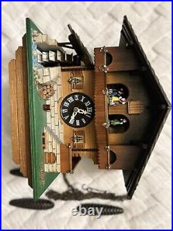 Cuckoo Clock Black Forest House With German Music Untested See All Pictures