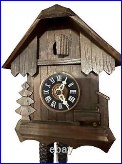 Cuckoo Vintage clock black forest made In West Germany Working Hand Carved