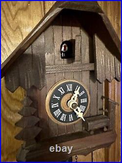 Cuckoo Vintage clock black forest made In West Germany Working Hand Carved