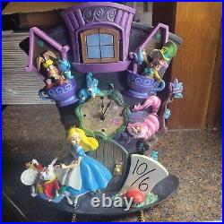 Disney Alice in Wonderland Mad Hatter Light Up Cuckoo Clock I'm Late Chime