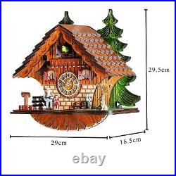 Kintrot Cuckoo Clock Traditional Black Forest Chalet Clock Handcrafted Quartz