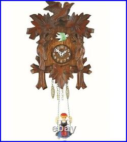 Kuckulino Black Forest Clock with quartz movement and cuckoo ch. TU 2002 SQ NEW