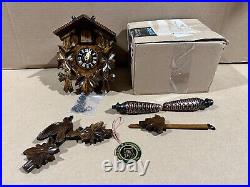 Quartz Cuckoo Clock 5-Leaves, Bird, Size 8 Inch, EN 522 Q