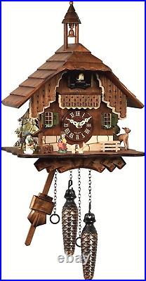 Quartz Cuckoo Clock Black Forest House EN 429 Q