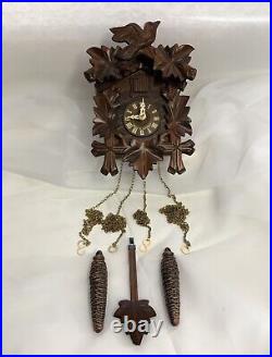 Sternreiter Bird and Leaf Black Forest Mechanical Cuckoo Clock