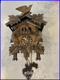 Vintage Cuckoo Clock Rhapsodie Suedoise Moulin Rouge With Dancers, Needs Repair
