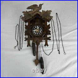 Vtg Black Forest West Germany Cuckoo Clock A Schneider Sohne Bird Door Untested
